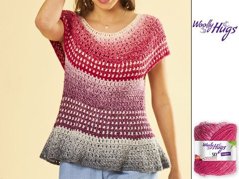 HÄKELPULLI ROSENDUFT