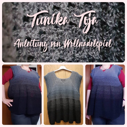 Toja -Shirt/Tunika/Kleid - RVO häkeln für Groß und klein