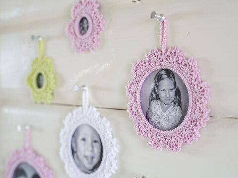 Häkelanleitung Bilderrahmen