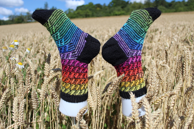 Anleitung Socken SommerRegen