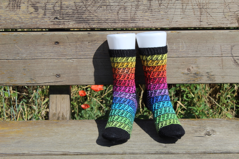 Anleitung Socken SommerRegen