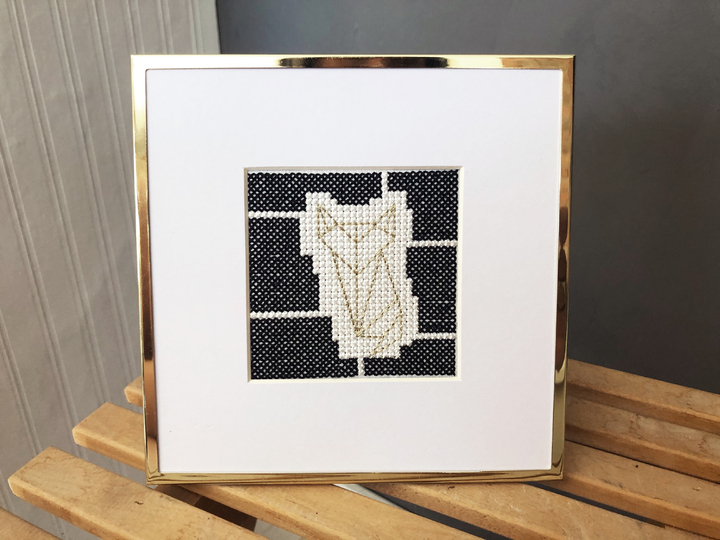 Zählvorlage: Kreuzstichmotiv "Tiere im Origami-Style"