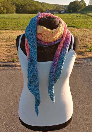 Anleitung Tuch Doppel-Symmi