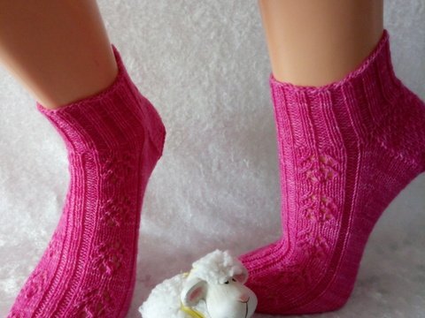 Anleitung Sockenmuster Rosengarten