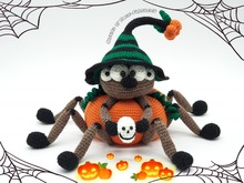 Häkelanleitung Halloween - Spinne