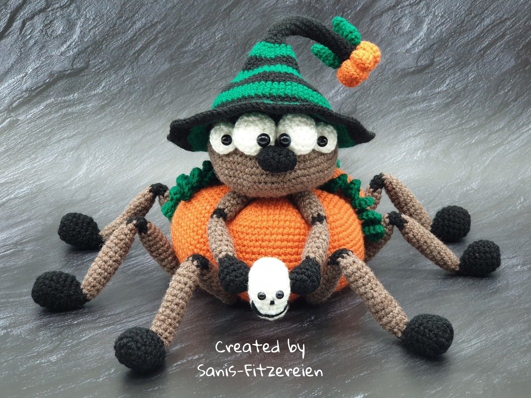 Häkelanleitung Halloween - Spinne - Bild 2