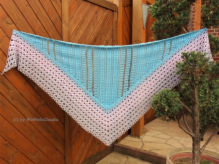 Häkelanleitung Dreieckstuch " Spitzbergen "