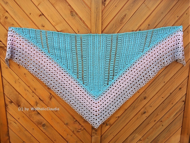 Häkelanleitung Dreieckstuch " Spitzbergen "