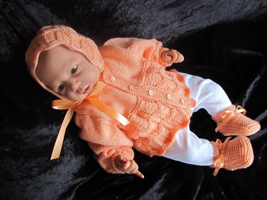 Strickanleitung Modell Judith für Baby und Reborn Gr.50