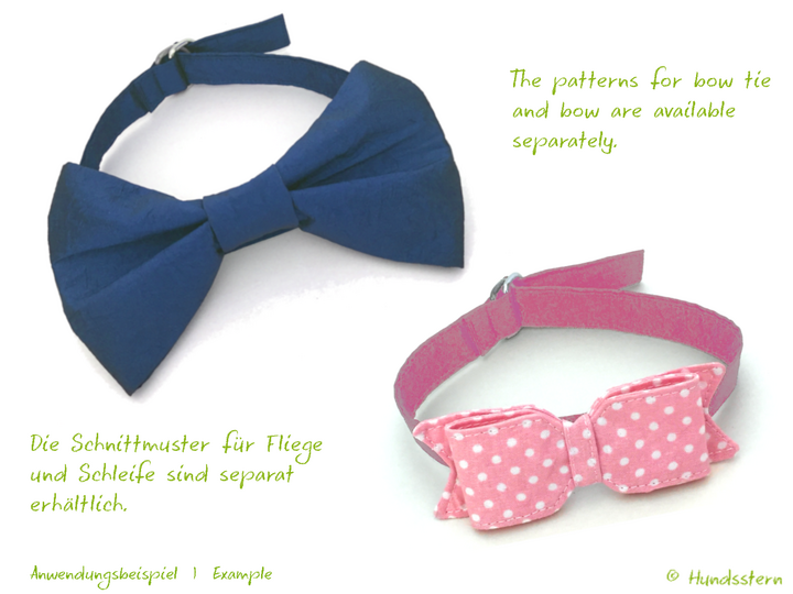 Neck BAND for dog bow tie or bow, Add-on. sewing tutorial
