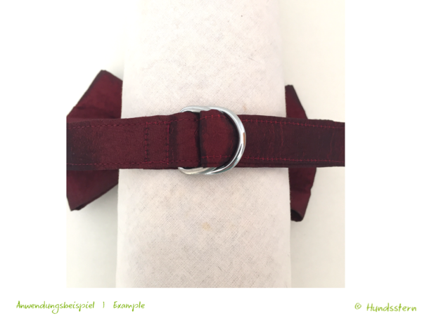 Neck band for dog bow tie or bow, Add-on sewing tutorial