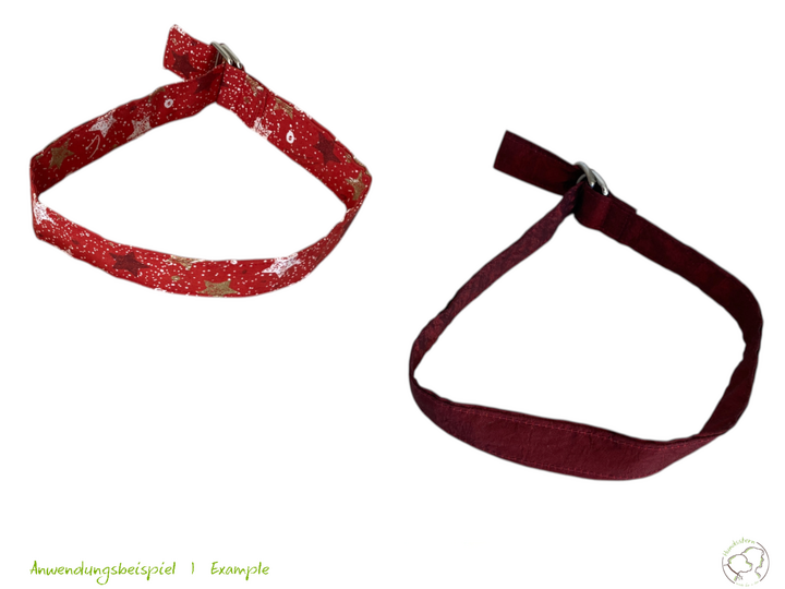 Neck BAND for dog bow tie or bow, Add-on. sewing tutorial