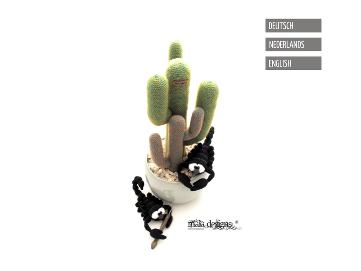 Kakteen mit kleinen Skorpionen