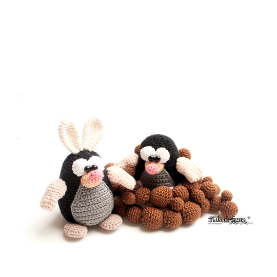 Maulwürfe mit Osterglocken