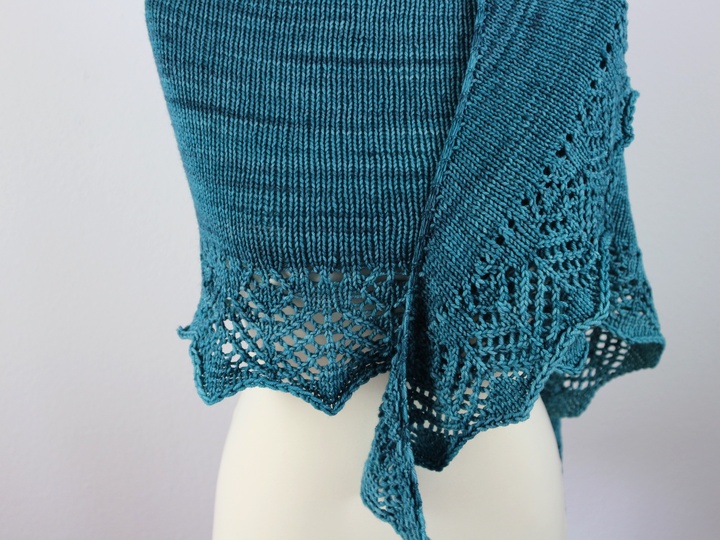 Knitting Pattern PDF Crescent Shapes Shawl – Elegant and Easy Lace Shawl