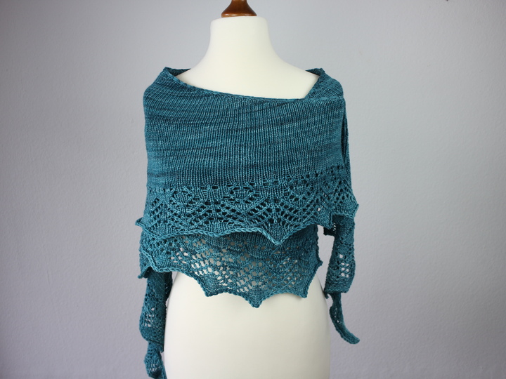 Knitting Pattern PDF Crescent Shapes Shawl – Elegant and Easy Lace Shawl
