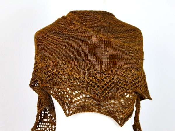 Knitting pattern shawl "Willow"