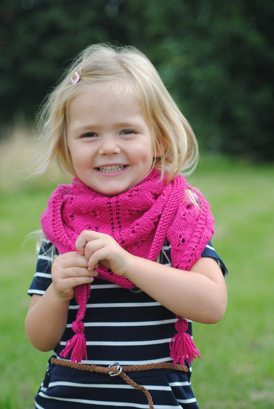 Strickanleitung Dreieckstuch Fiona in der Größe 110x46 cm - Bild 2