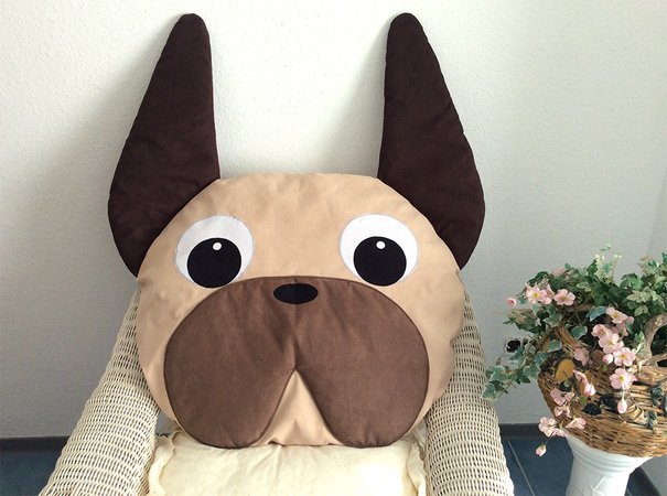 sewing pattern patron instructions dog french bulldog boston terrier pillow