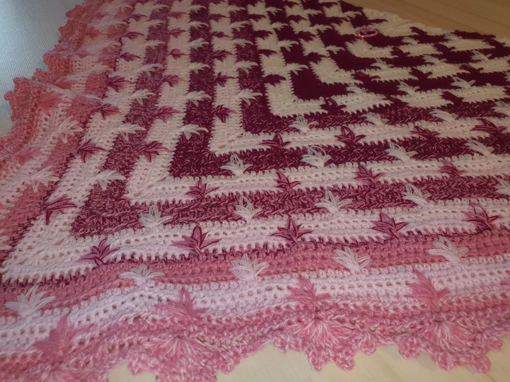 Häkelanleitung Dreieckstuch Blätterrauschen Schonilino