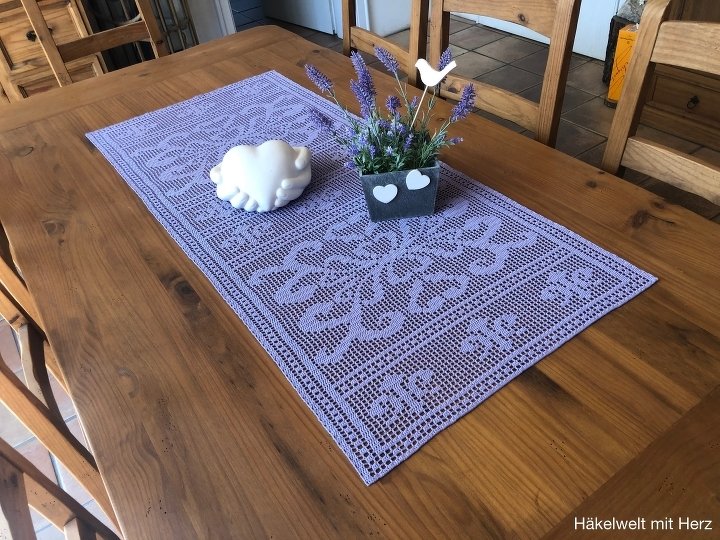Häkelanleitung / Tischläufer "Schmuckstück" - Bild 2