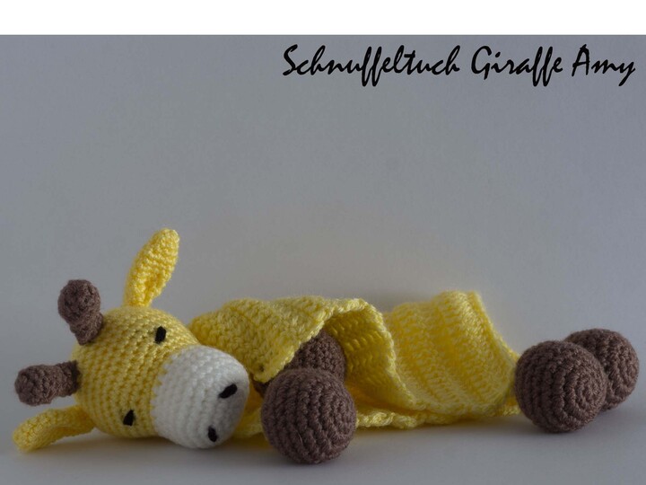 Amigurumi Häkelanleitung Schnuffeltuch Giraffe Amy