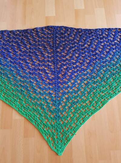 Tuch Viola häkeln Dreieckstuch Häkeltuch Schultertuch Stola