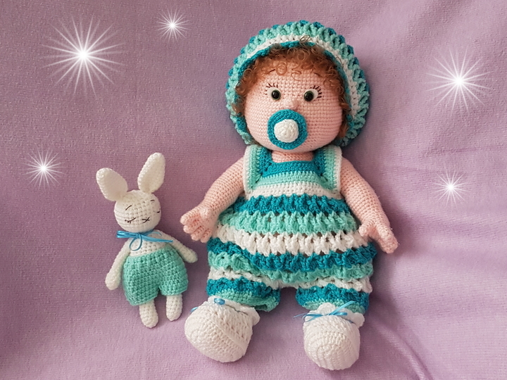 Puppenkleidung Sommerstrampler Baby Loui