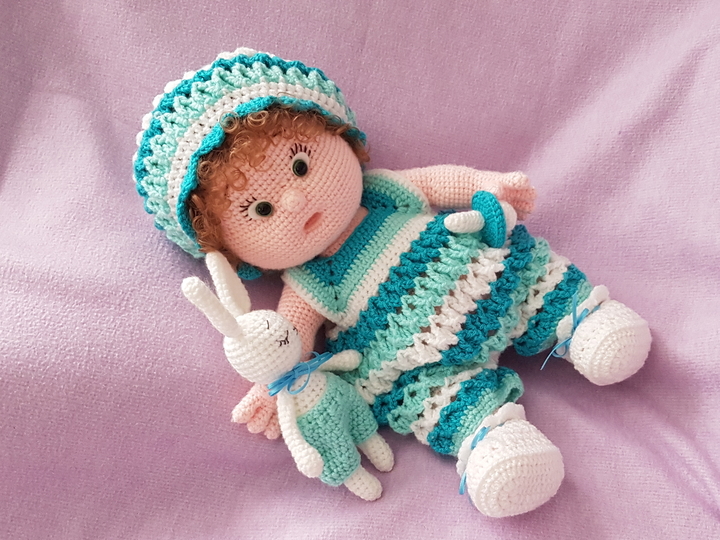 Puppenkleidung Sommerstrampler Baby Loui