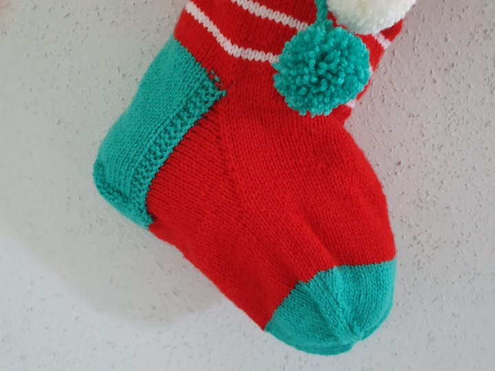 Strickanleitung Riesen Nikolausstrumpf 50 cm lang!