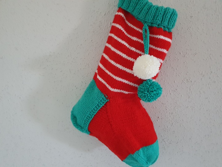 Strickanleitung Riesen Nikolausstrumpf 50 cm lang!