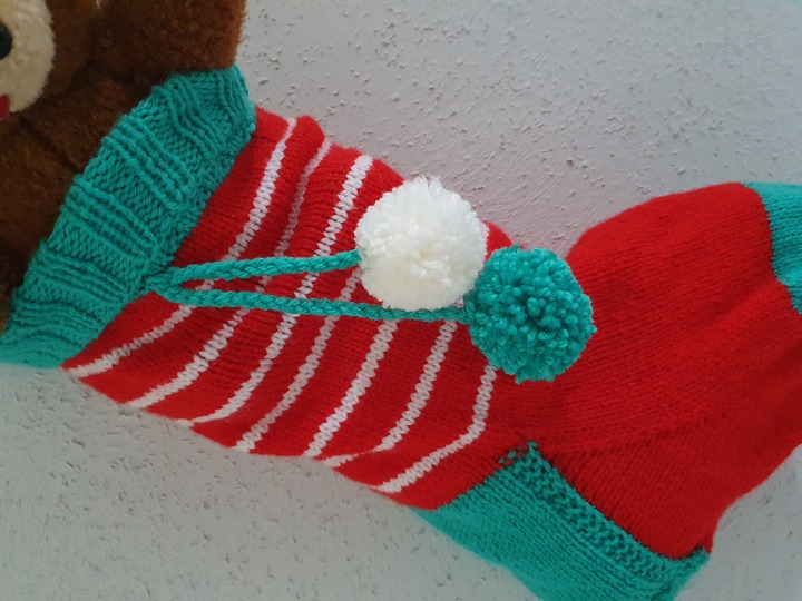 Strickanleitung Riesen Nikolausstrumpf 50 cm lang!