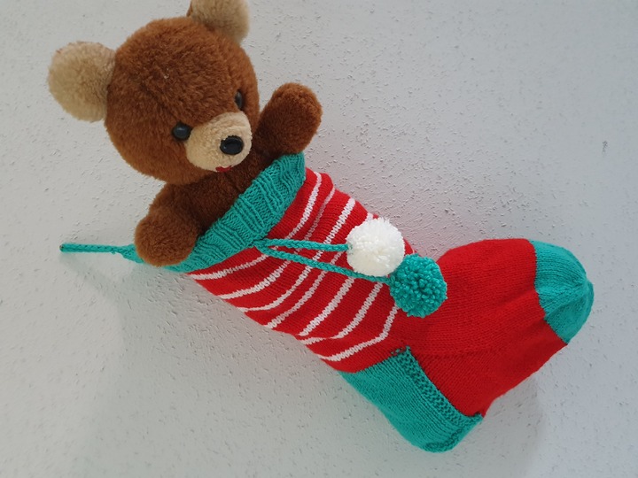 Strickanleitung Riesen Nikolausstrumpf 50 cm lang!