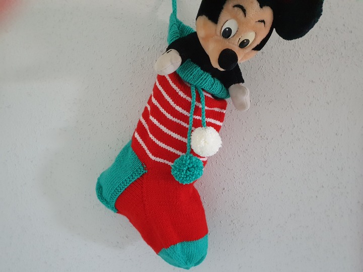 Strickanleitung Riesen Nikolausstrumpf 50 cm lang!