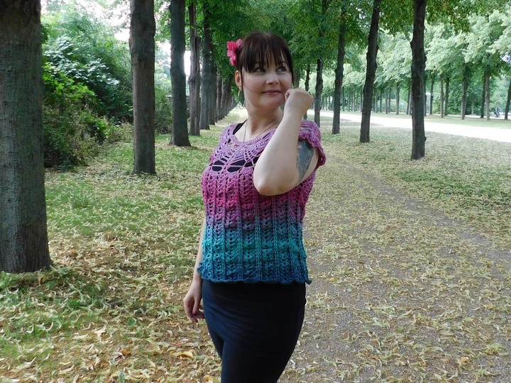 Shirt BLUMENWIESE Häkelanleitung