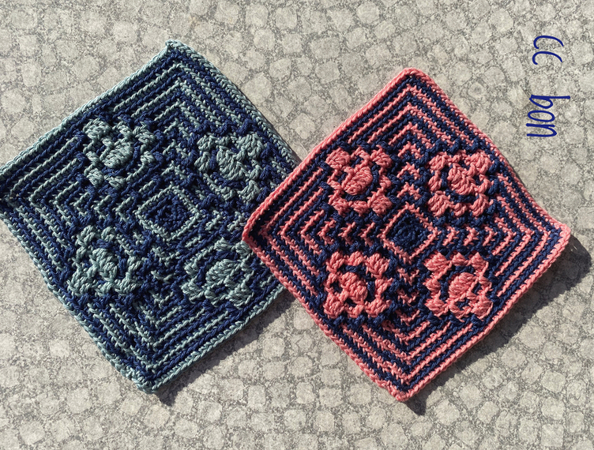 Crochet Pattern Mosaic Square cc-Smile