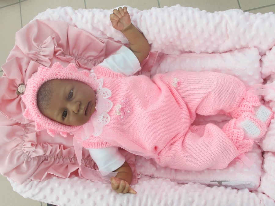 Strickanleitung Set Liane Gr.50 für Baby und Reborn