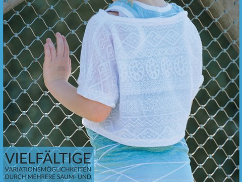 Anleitung Crop & Top - Set aus Tank Top und Oversize Shirt, Gr. 80 - 164