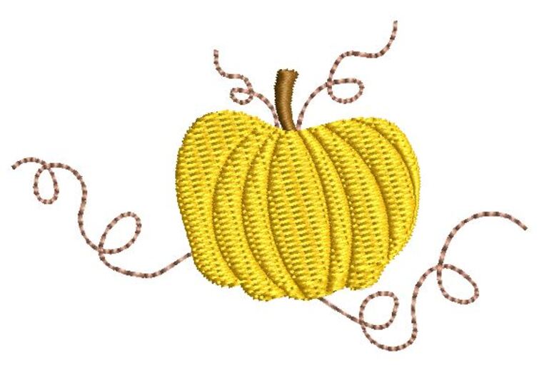 Stickdatei Kürbis 2er SET 10x10cm