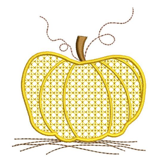 Stickdatei Kürbis 2er SET 10x10cm