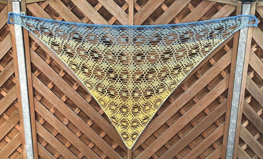 Häkelanleitung Dreieckstuch "Himmelsmosaik"