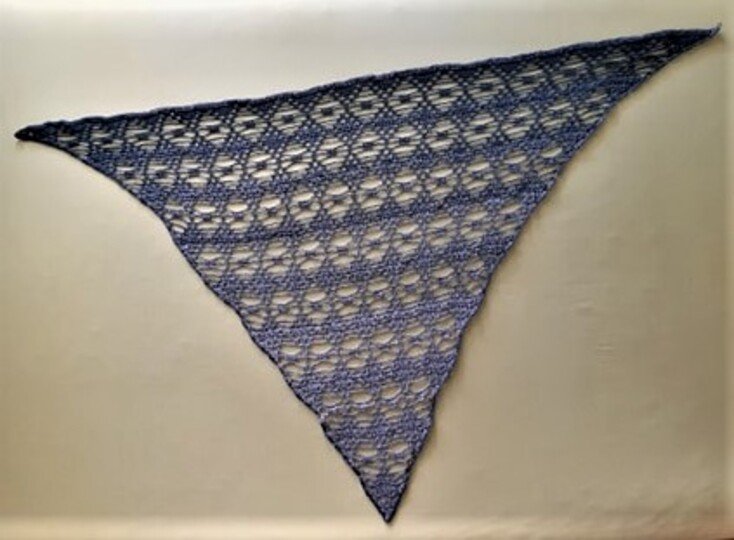 Häkelanleitung Dreieckstuch "Himmelsmosaik"