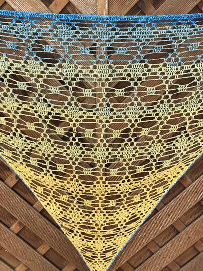 Häkelanleitung Dreieckstuch "Himmelsmosaik"