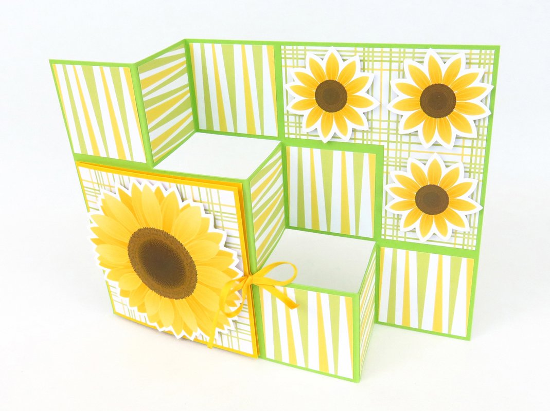 Faltkarte mit Sonnenblume – Bastelanleitung und Vorlagen - Bild 3