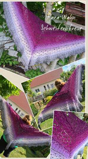 Anleitung Dreieckstuch - Schwesterntreue