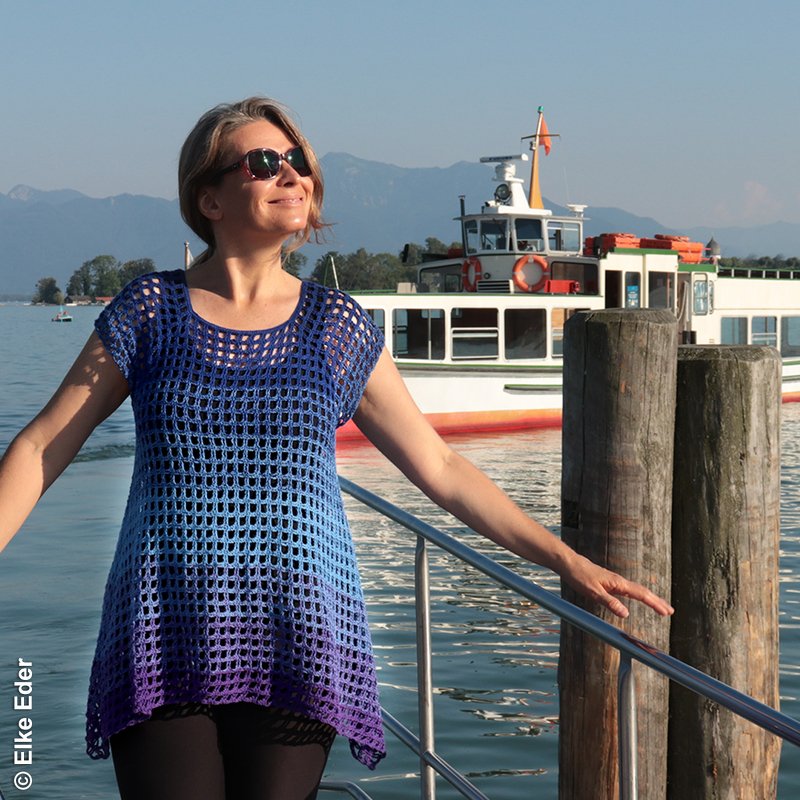 Crochet Pattern Tunic  “Arielle” – Raglan Top Down - Image 8