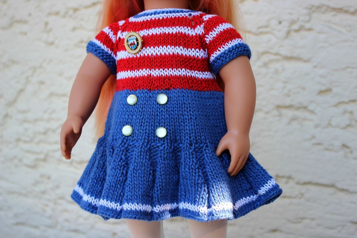 Dolls Dress Knitting Pattern - Image 3