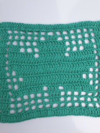 Pattern Marple leaf Fielt Crochet granny Square