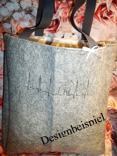 Stickdateien-Set Herzschlag Tiere für den 10x10 und 13x18 Rahmen