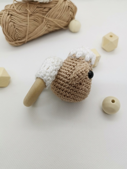 Schaf Rassel Häkelanleitung